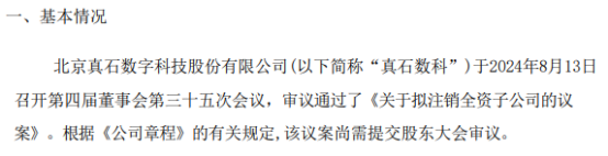 真石数科拟注销全资子公司喀什煤网数字科技有限公司