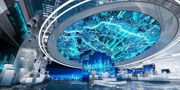 米乐M6平台：开放式·数字经济科技展馆展厅设计分享-深圳信可威